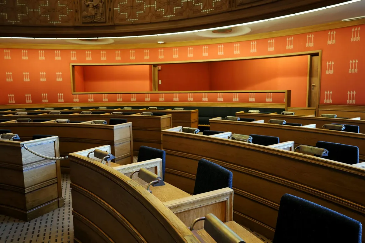 A desk with civic and historical documents